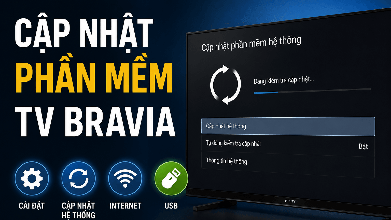 Cập nhật phần mềm TV BRAVIA