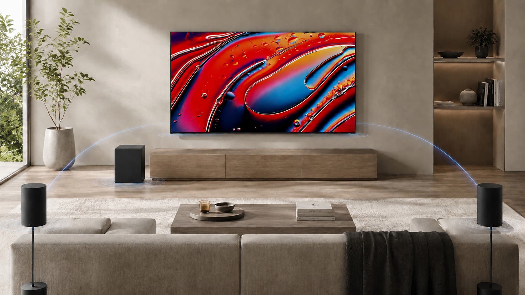 Cách kết nối loa Rear và Sub với TV BRAVIA qua Direct Connect