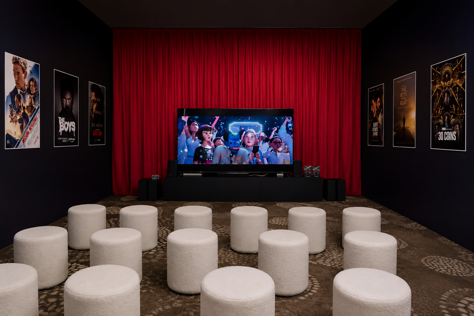 Không gian phòng chiếu với TV BRAVIA và hệ thống loa BRAVIA Theatre